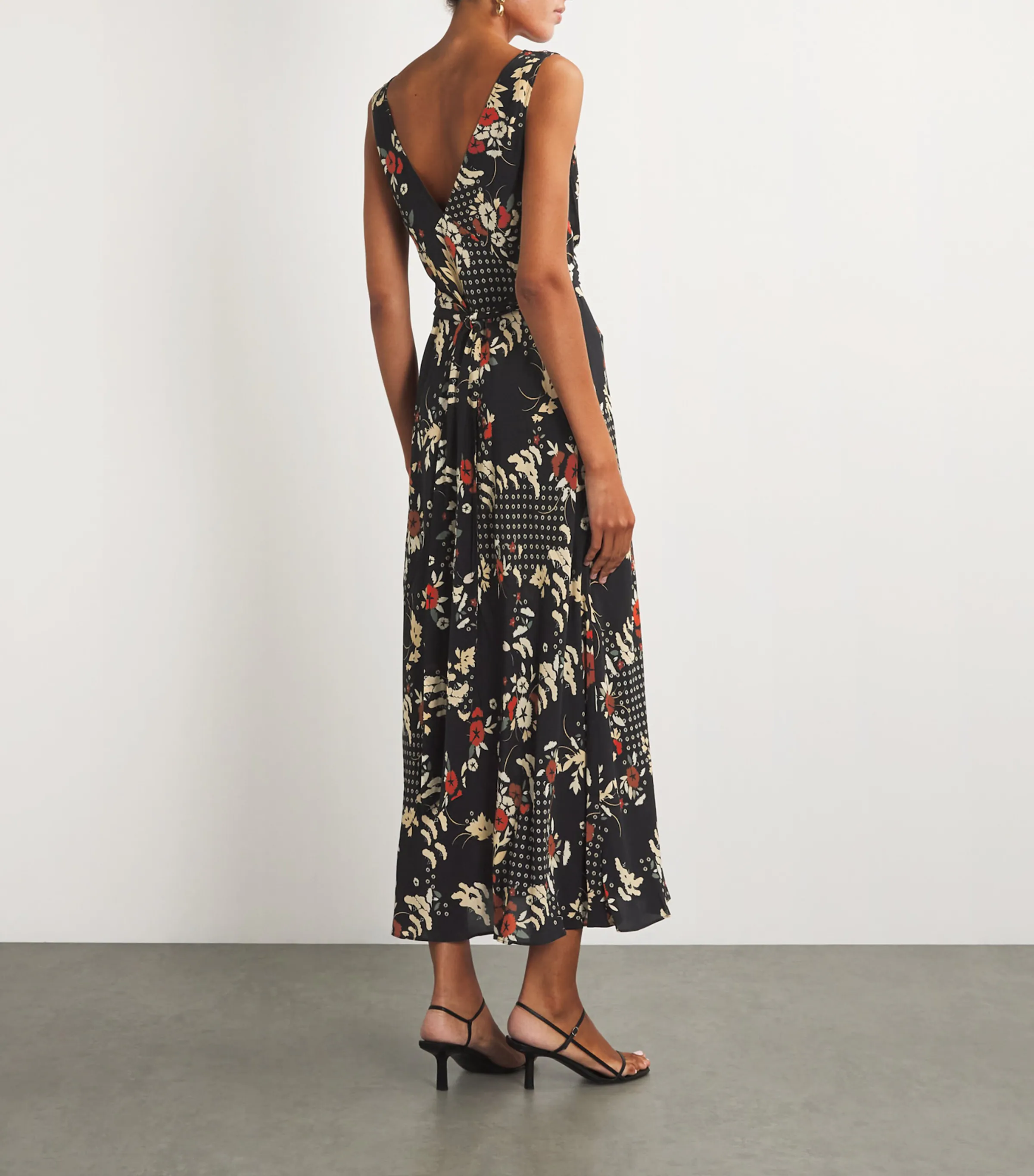  Rixo Floral Print Lauriane Midi Dress