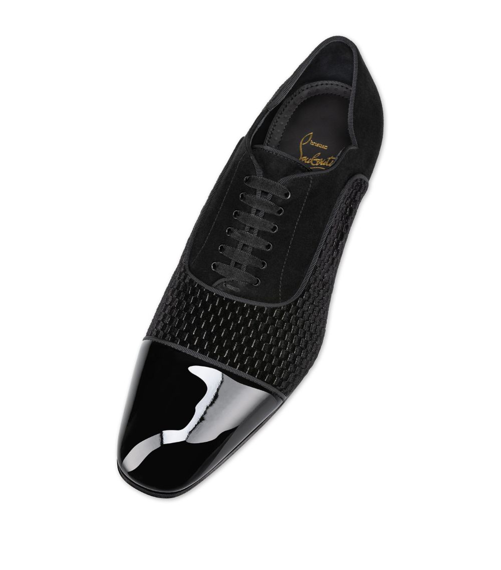 Christian Louboutin Christian Louboutin Greggy Chick Patent Velvet Oxford Shoes