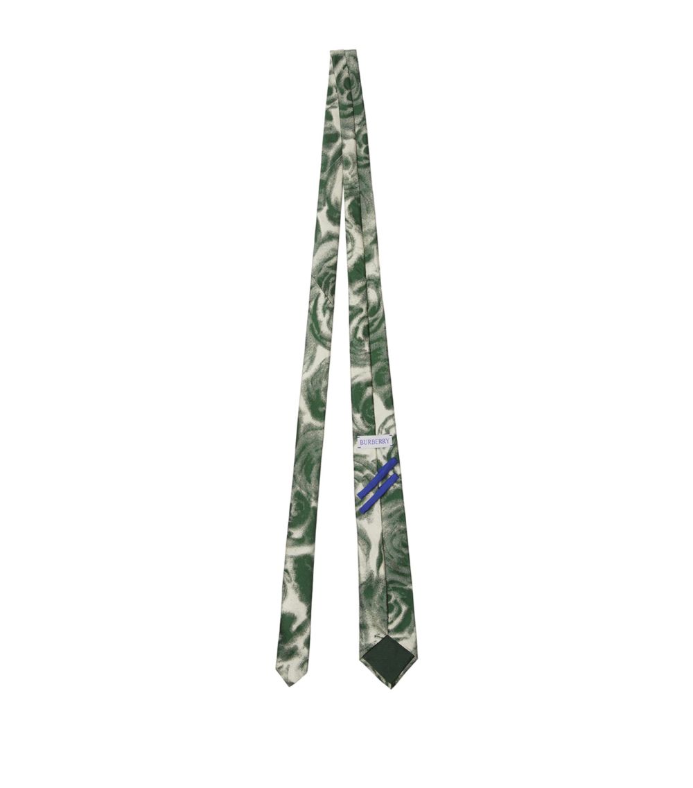 Burberry Burberry Silk Rose Print Tie