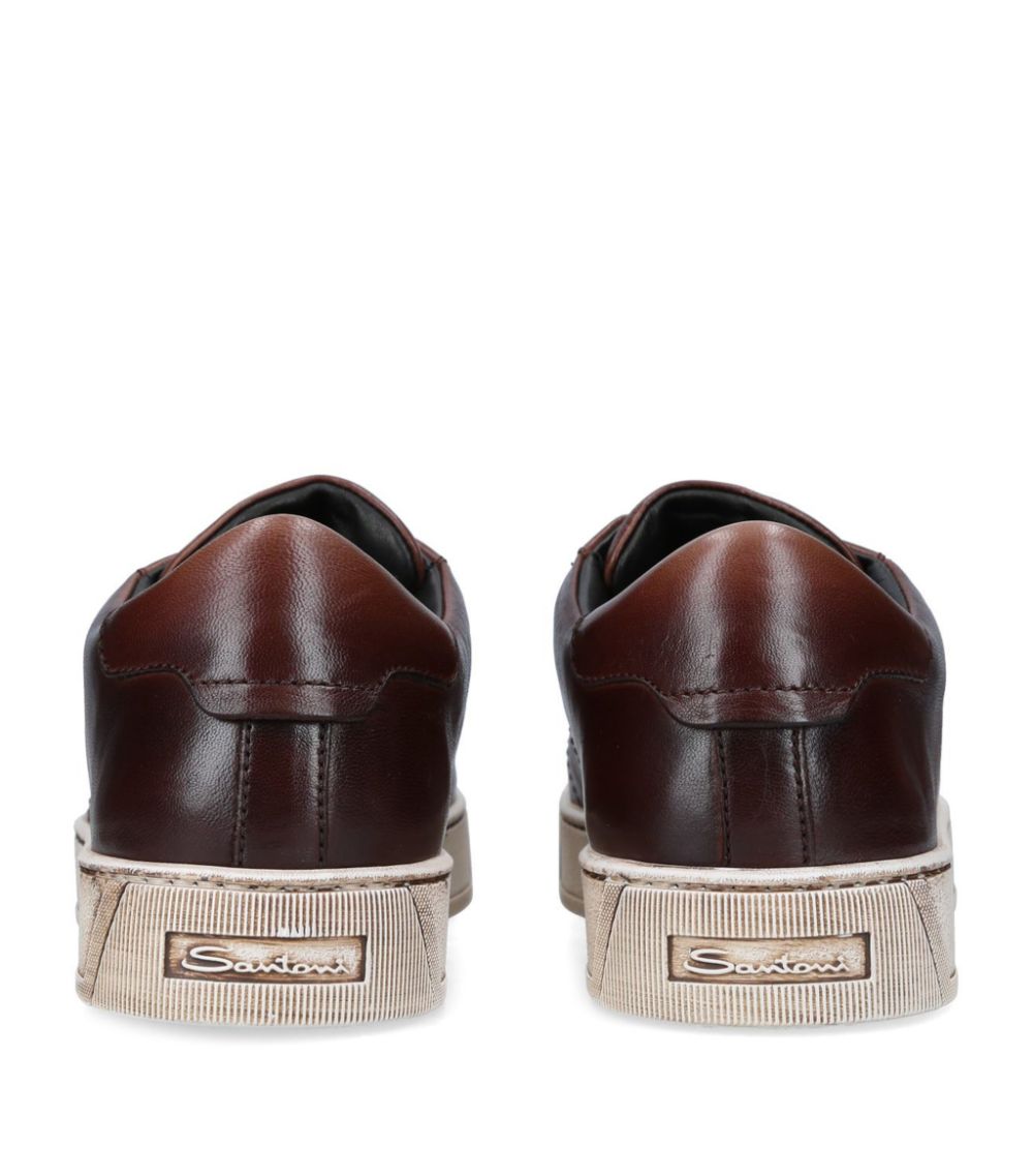 Santoni Santoni Leather Gloria Sneakers