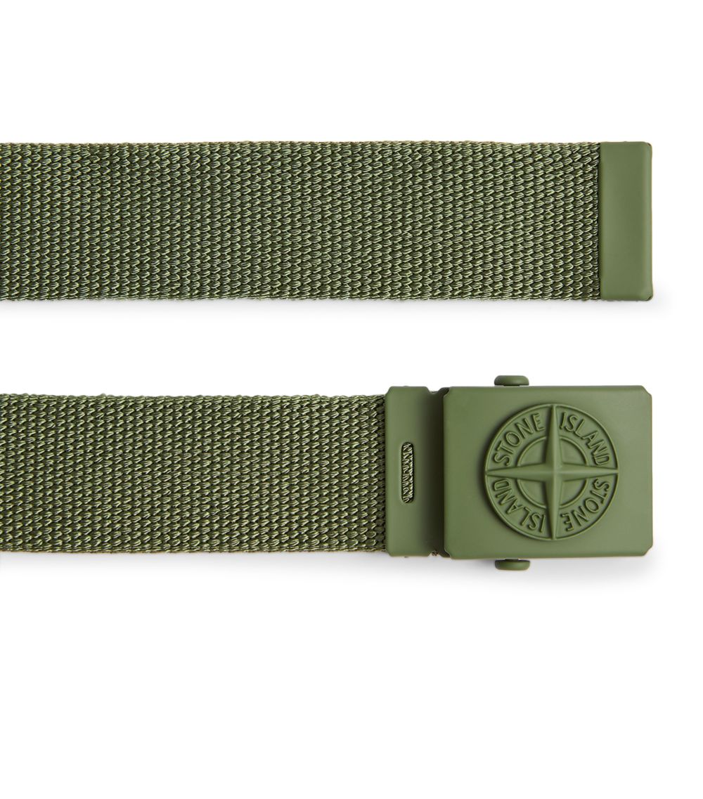 Stone Island Junior Stone Island Junior Webbing Logo Belt