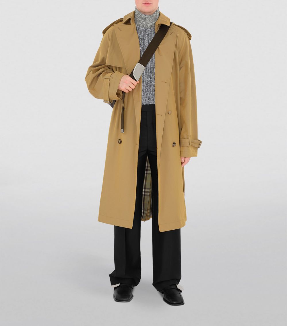 Burberry Burberry Long Gabardine Trench Coat