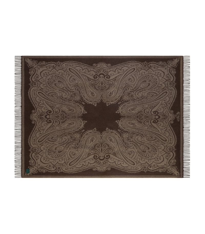 Etro ETRO Cashmere Fringed Throw (140cm x 180cm)