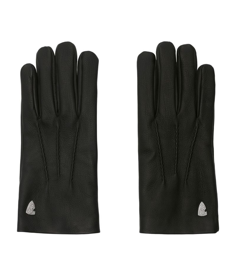 Burberry Burberry Leather B Shield Gloves