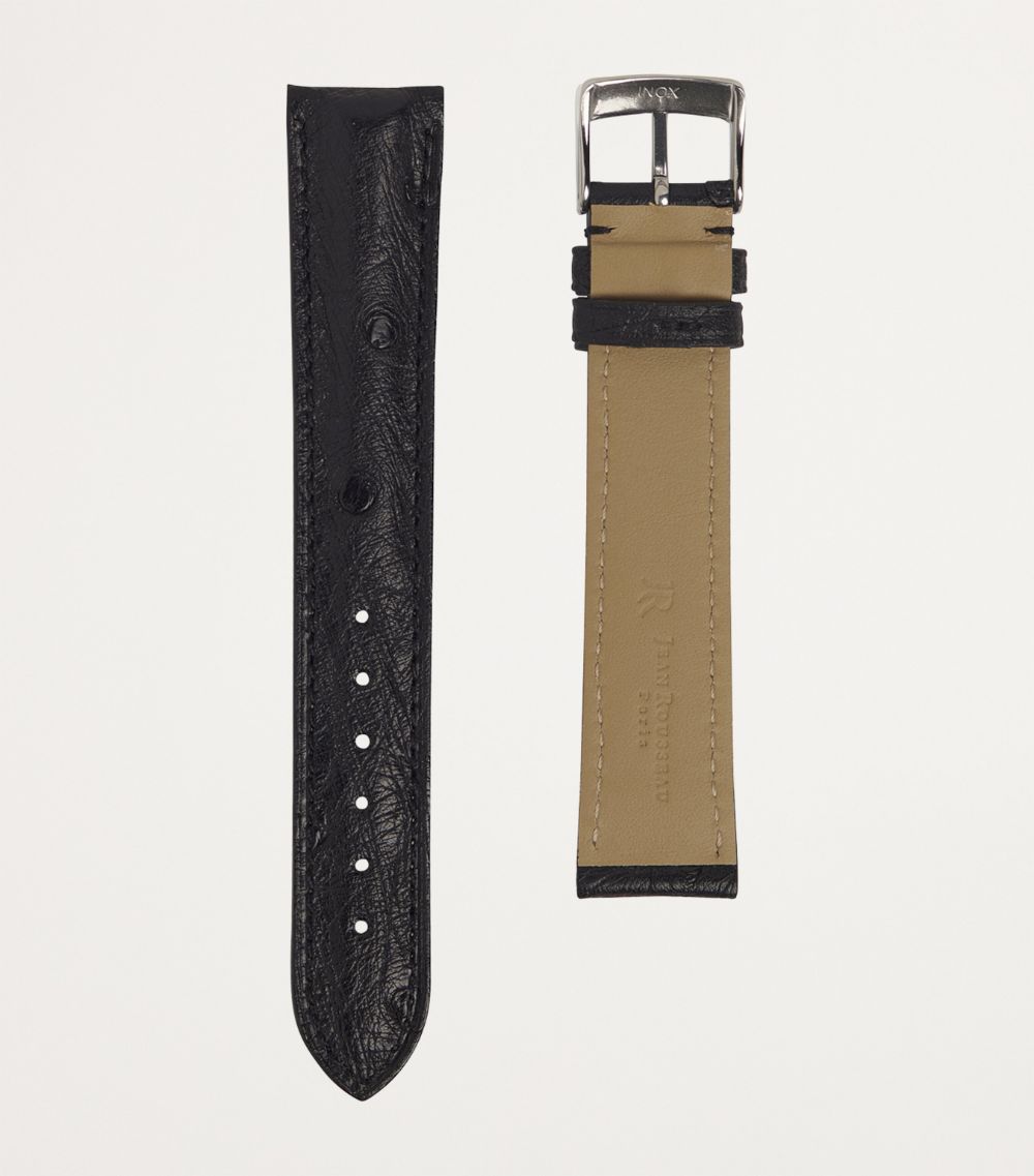 Jean Rousseau Jean Rousseau Classic 3.5 Ostrich Leather Watch Strap (21Mm)