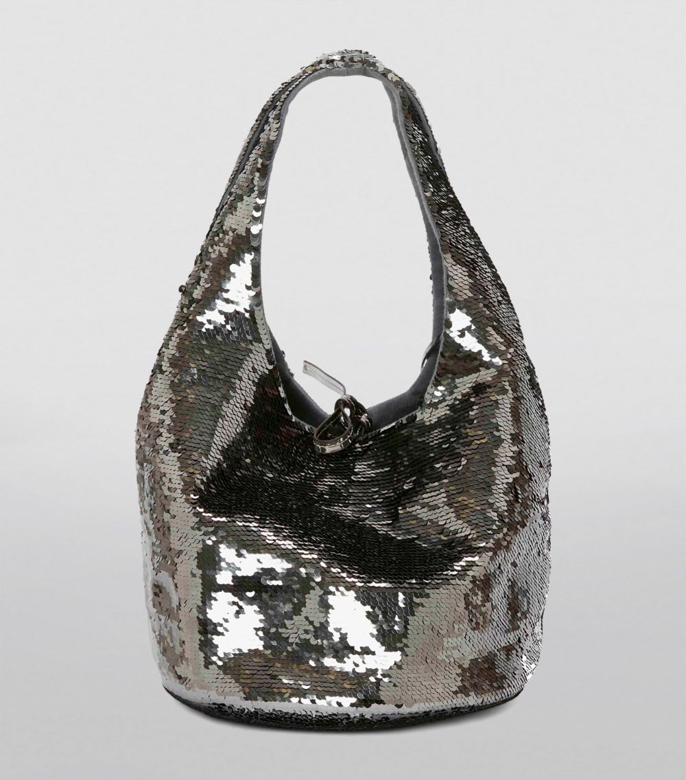 Jw Anderson Jw Anderson Sequin-Embellished Twister Top-Handle Bag