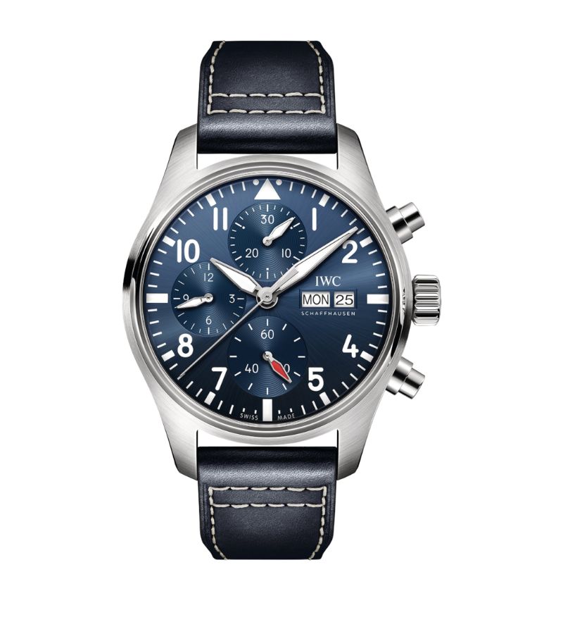 Iwc Schaffhausen Iwc Schaffhausen Stainless Steel Pilot'S Chronograph Watch 41Mm