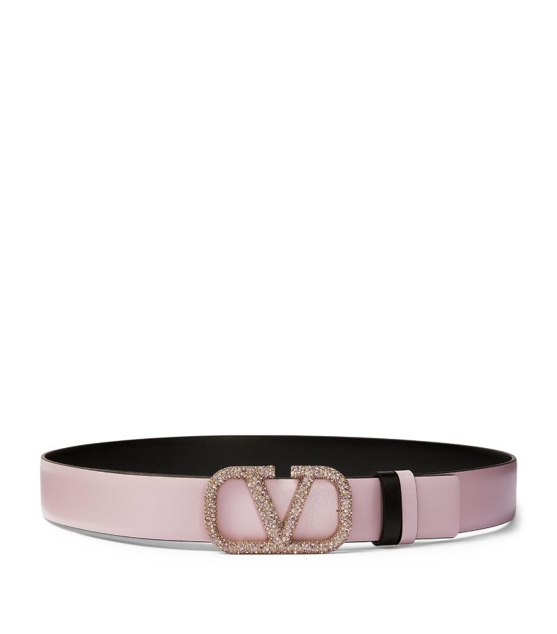 VALENTINO GARAVANI Valentino Garavani Leather Reversible Vlogo Signature Belt