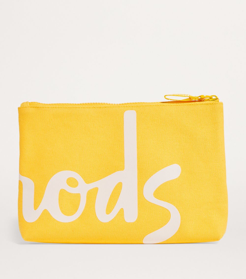 Harrods Harrods Medium Cotton Logo Pouch