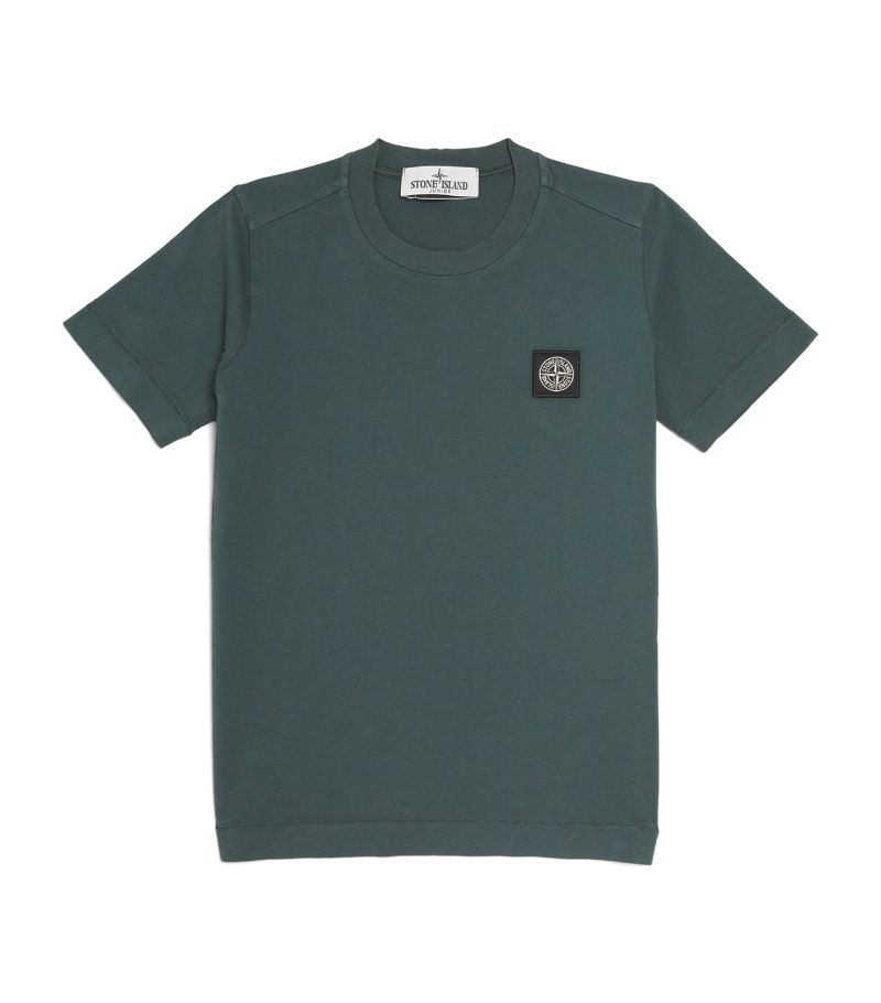 Stone Island Junior Stone Island Junior Cotton Logo T-Shirt (4-14 Years)