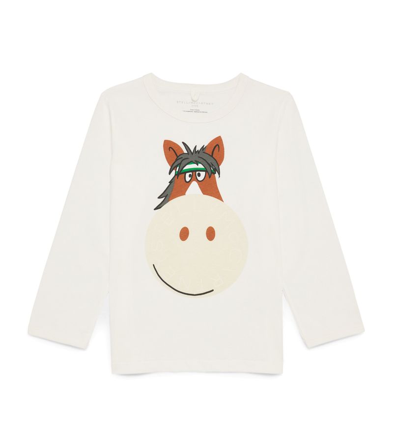 Stella McCartney Kids Stella Mccartney Kids Cotton Horse T-Shirt (2-14 Years)