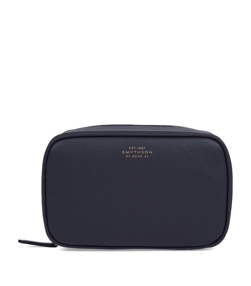 Smythson Smythson Leather Panama Cosmetics Case