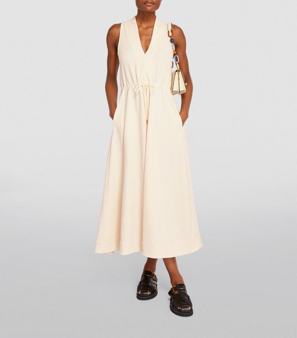 Me+Em Me+Em Textured Drawstring Maxi Dress