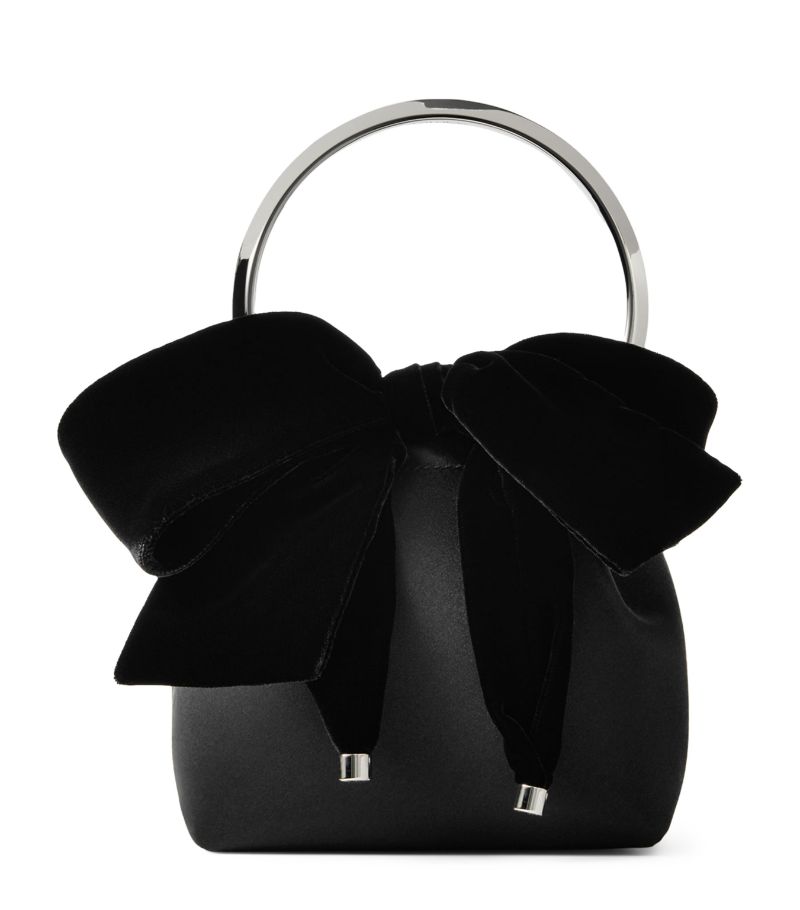 Jimmy Choo Jimmy Choo Bow-Embellished Bon Bon Bucket Bag