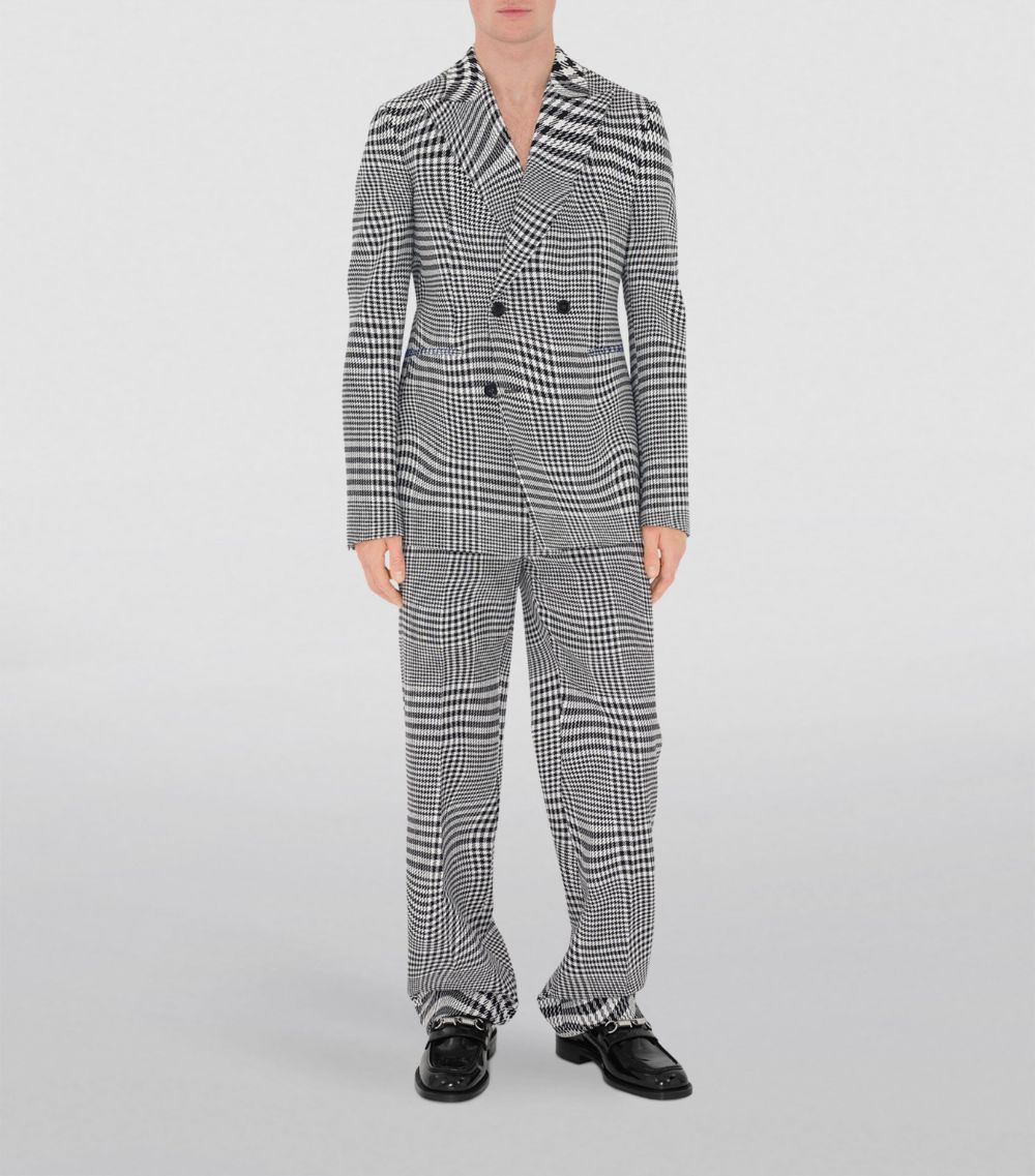 Burberry Burberry X Harrods Exclusive Wool Warped Houndstooth Jacket