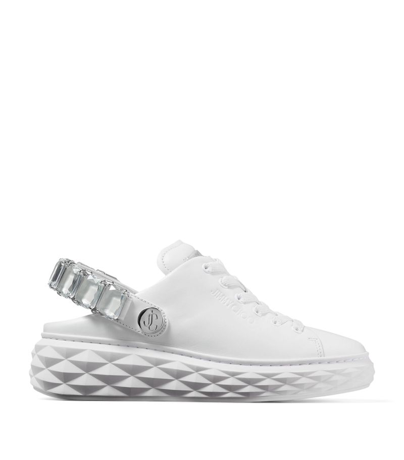 Jimmy Choo Jimmy Choo Leather Diamond Sling Sneakers