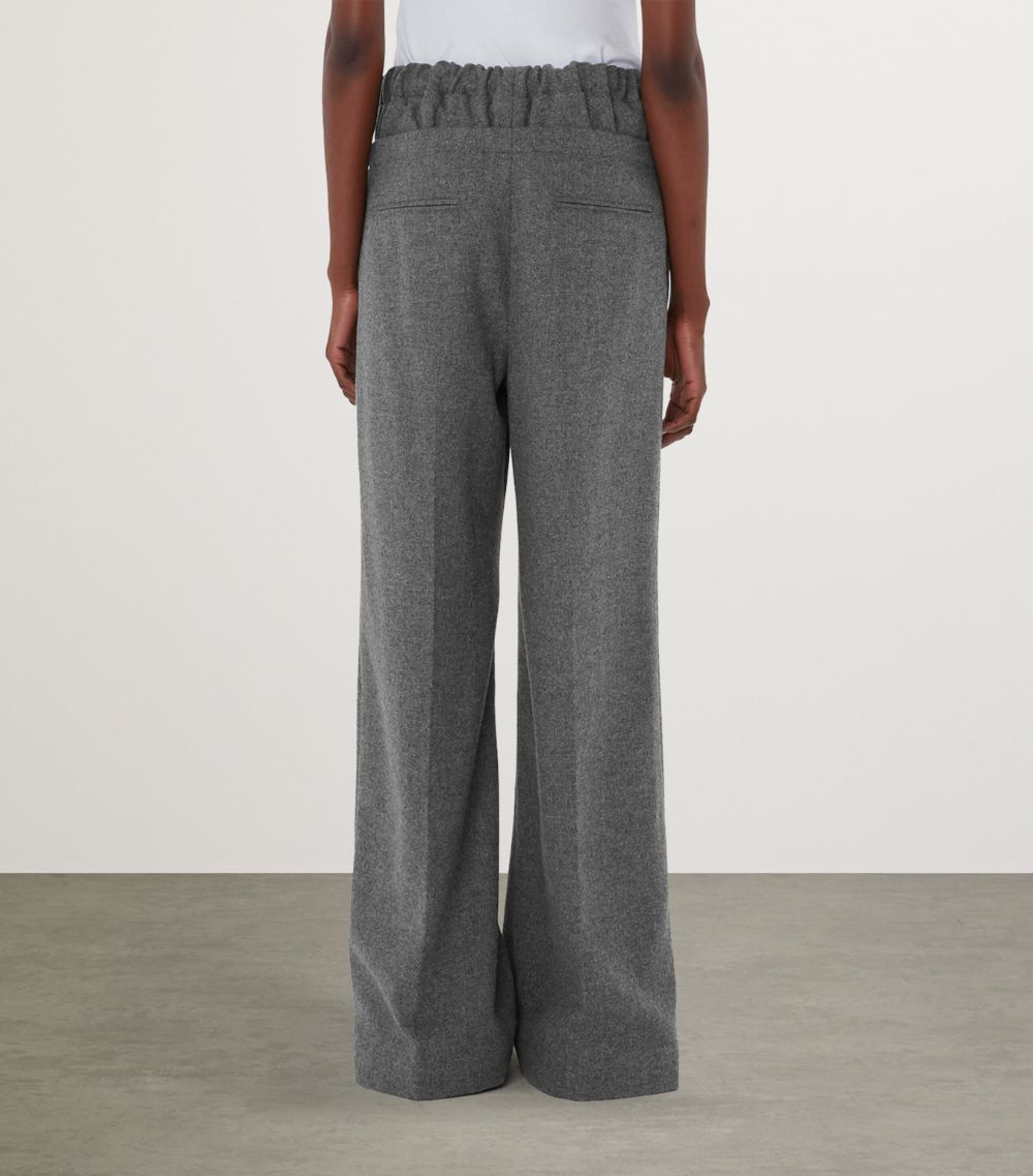 Jw Anderson Jw Anderson Wool Double-Waist Trousers