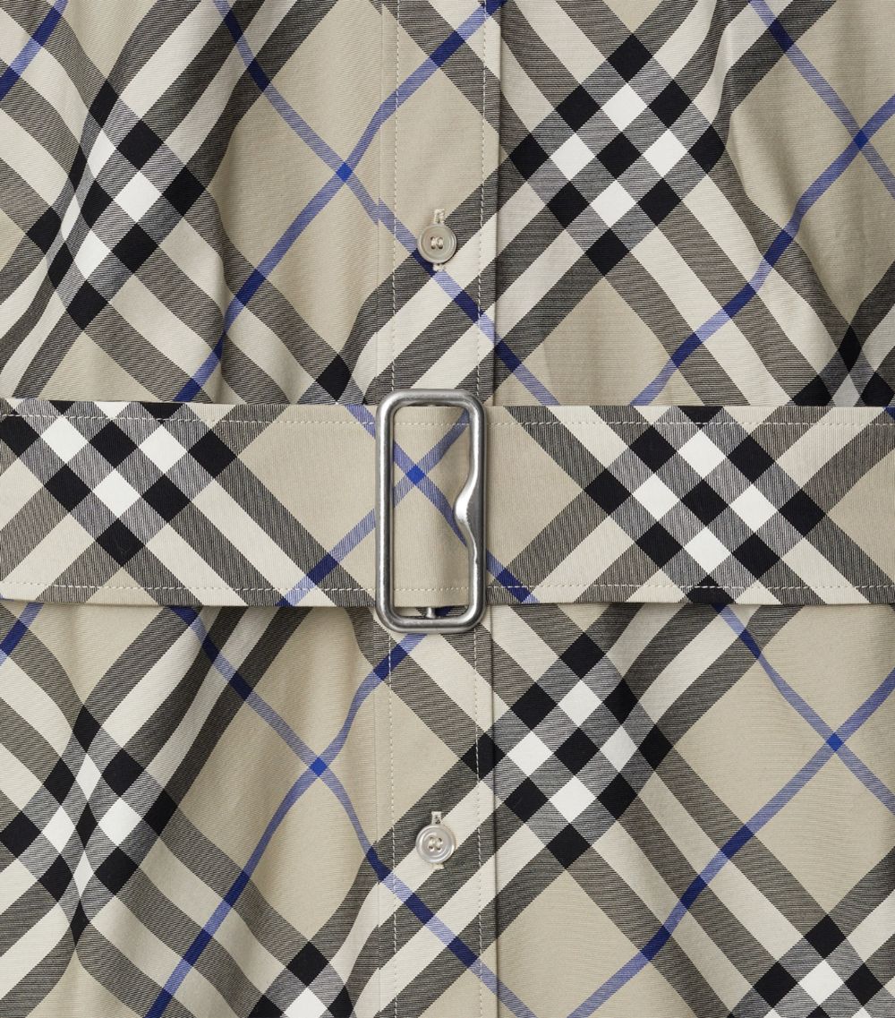 Burberry Burberry Check Trench Coat Mini Dress