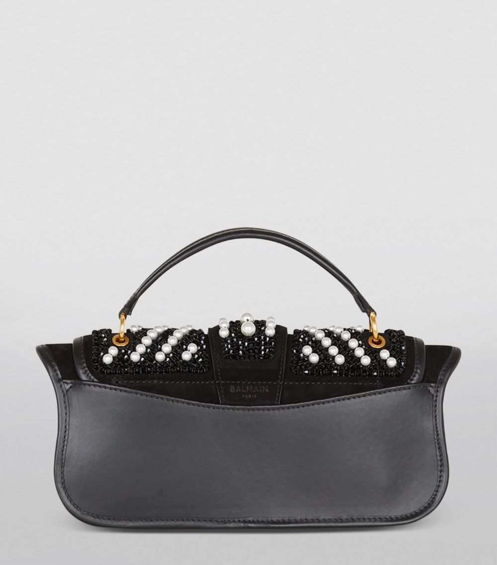 Balmain Balmain Bead-Embellished Blaze Tote Bag