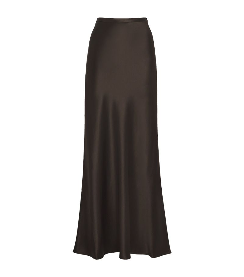  Almada Label Satin Eni Maxi Skirt