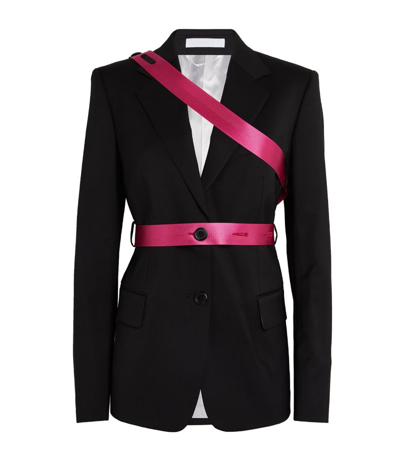 Helmut Lang Helmut Lang Virgin Wool Seatbelt Blazer