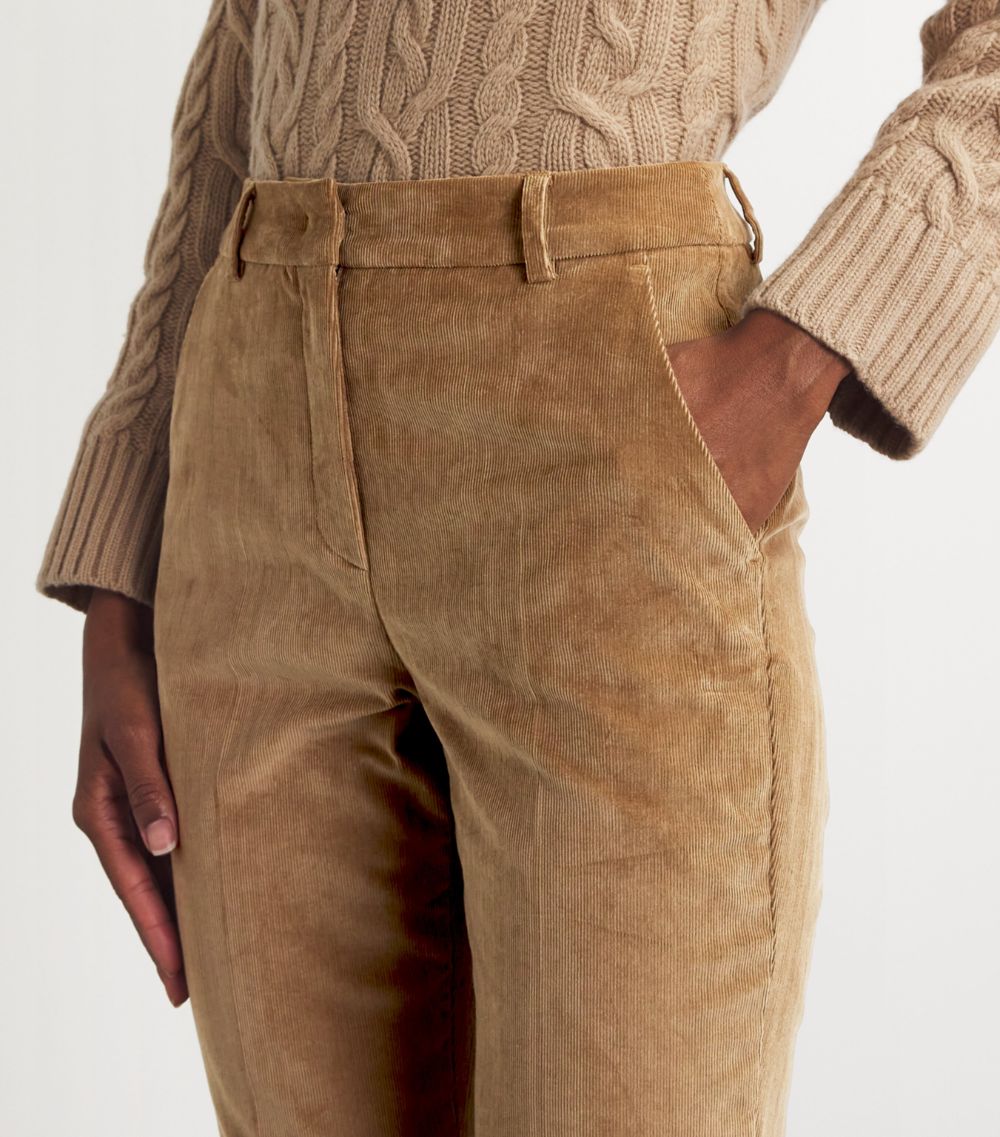 Weekend Max Mara Weekend Max Mara Stretch-Corduroy Cropped Trousers