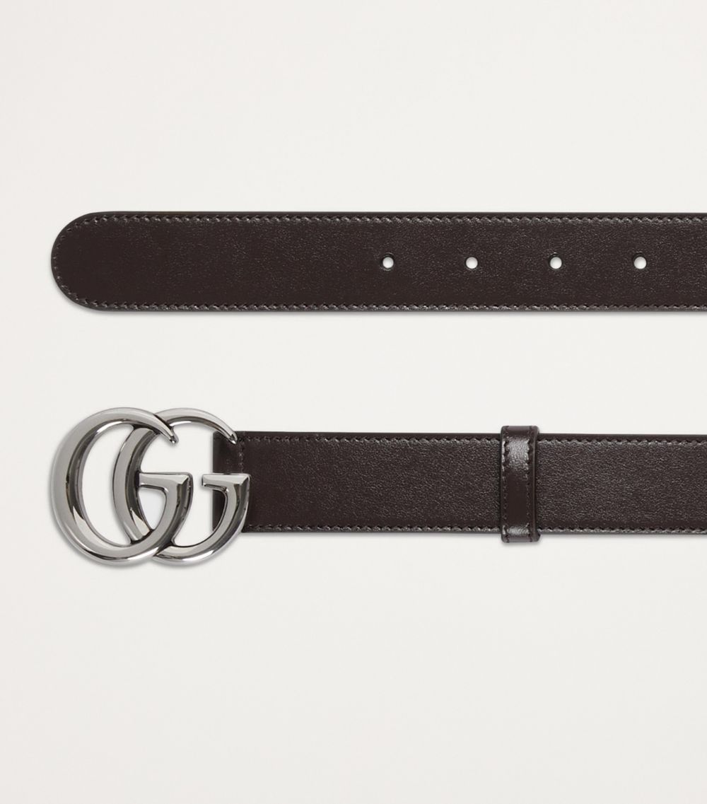 Gucci Gucci Leather Gg Marmont Belt