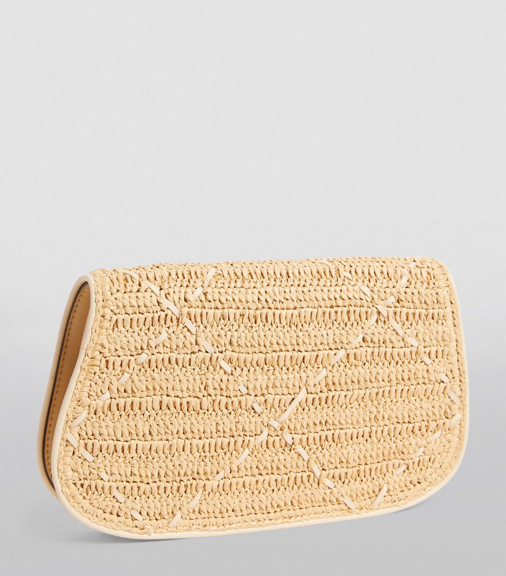 Tory Burch Tory Burch Raffia Reva Clutch Bag