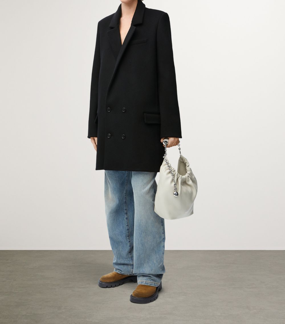 Loewe Loewe Wool Double-Breasted Tailored Coat