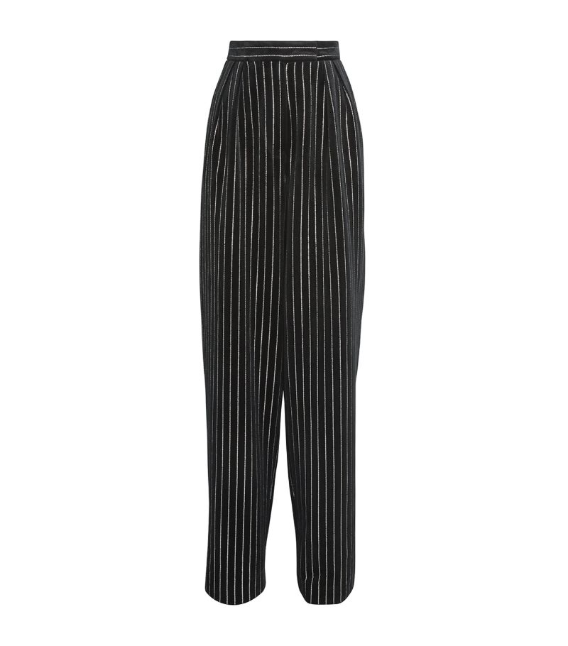  Alex Perry Velvet Embellished Tailored Trousers