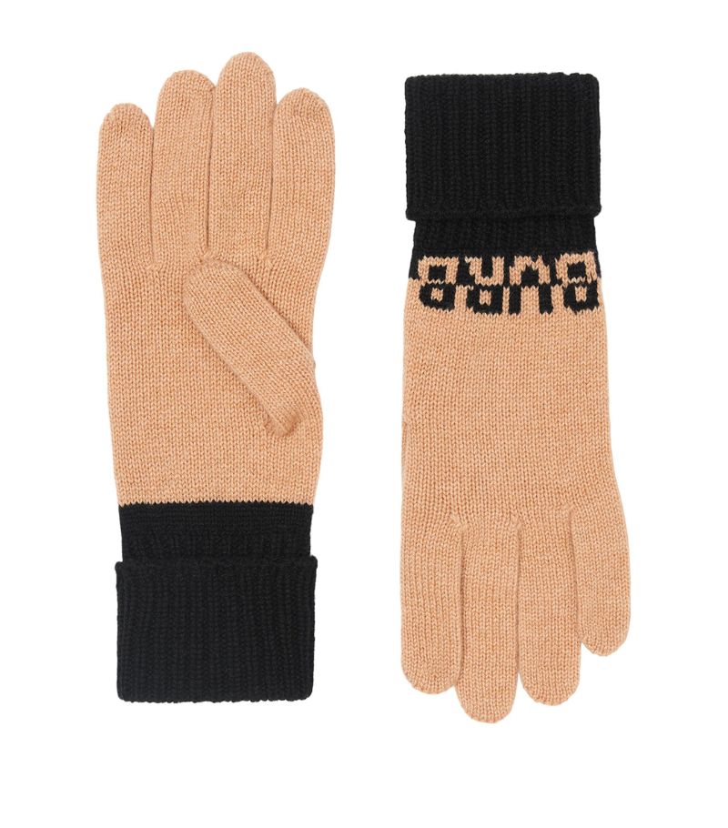 Burberry Burberry Cashmere Logo Gloves