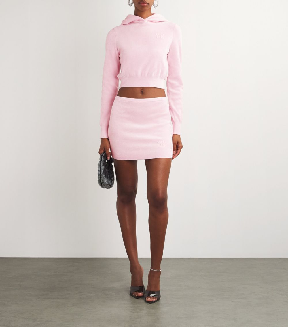 Alexander Wang Alexander Wang Logo Embossed Mini Skirt