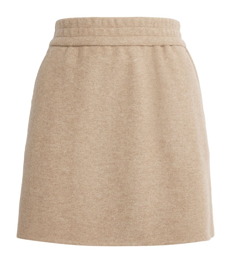 Max Mara Max Mara Virgin Wool-Cashmere-Blend Mini Skirt