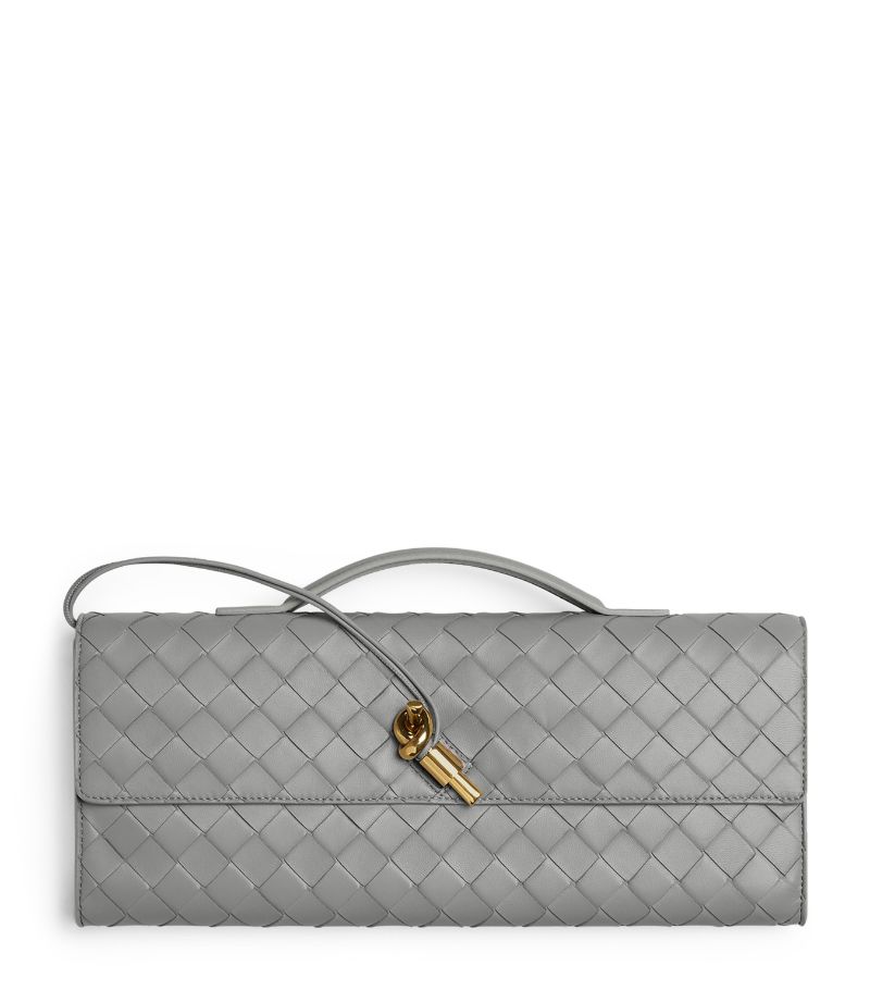 Bottega Veneta Bottega Veneta Small Lambskin Andiamo Clutch Bag