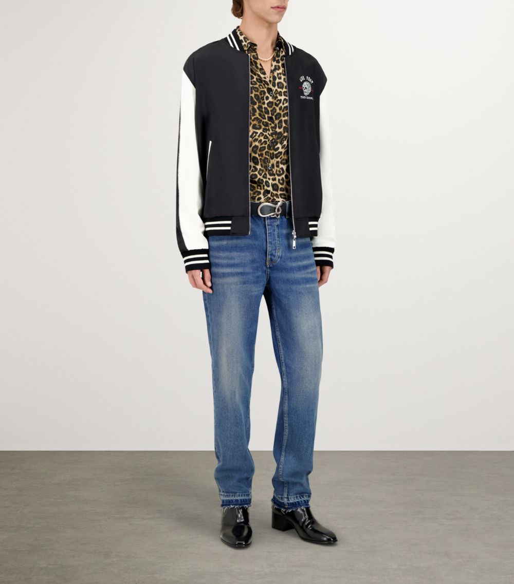 The Kooples The Kooples Satin Reversible Bomber Jacket