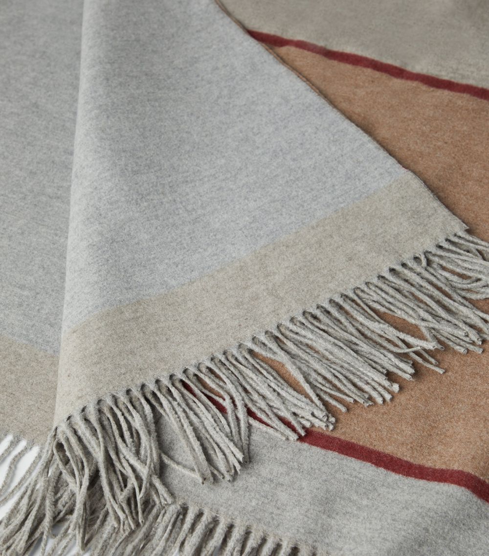 Brunello Cucinelli Brunello Cucinelli Silk Stripe Throw (150Cm X 180Cm)