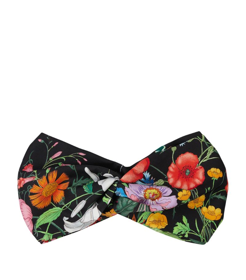 Gucci Gucci Silk Flora Print Headband