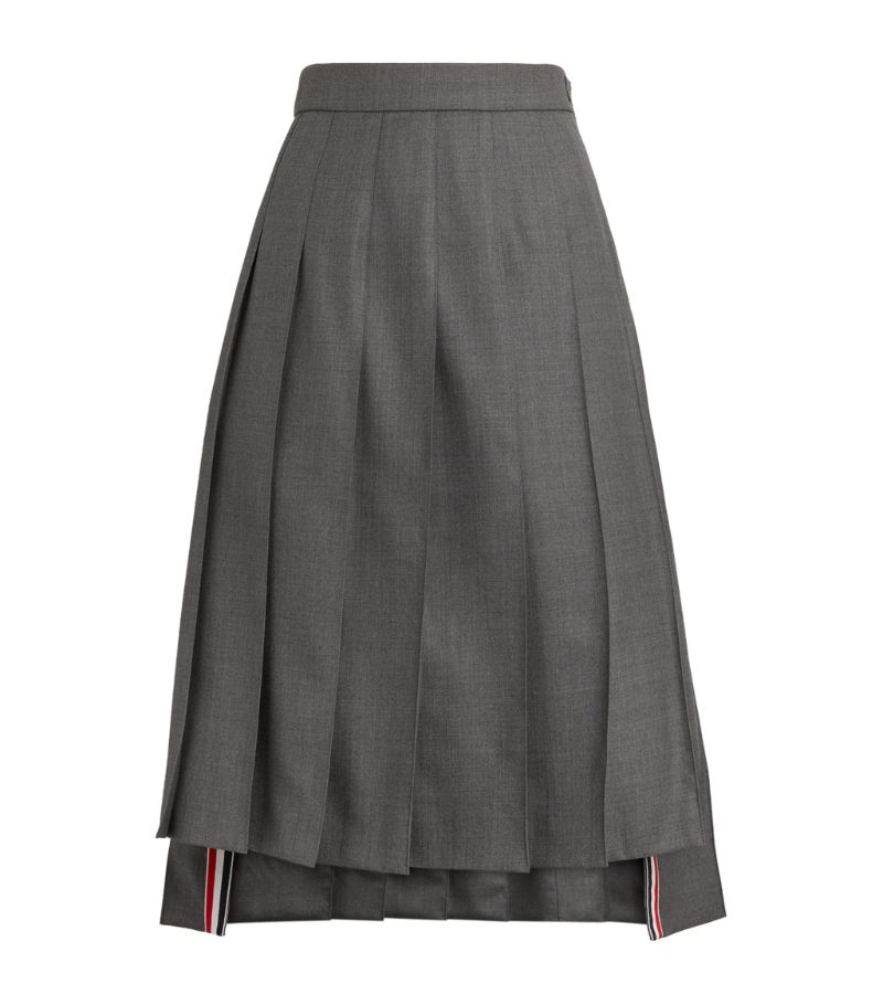 Thom Browne Thom Browne Pleated Midi Skirt