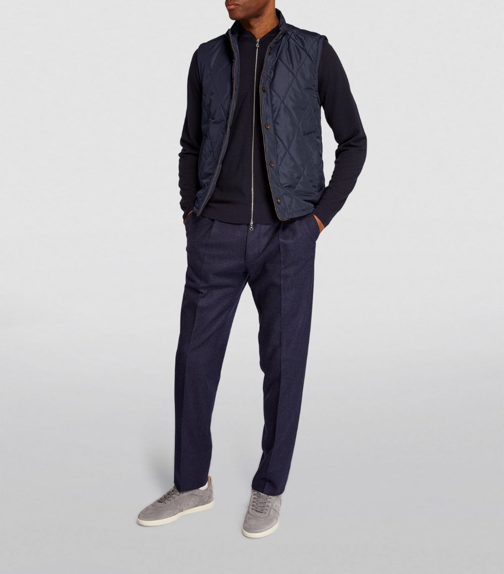Canali Canali Diamond-Quilted Gilet