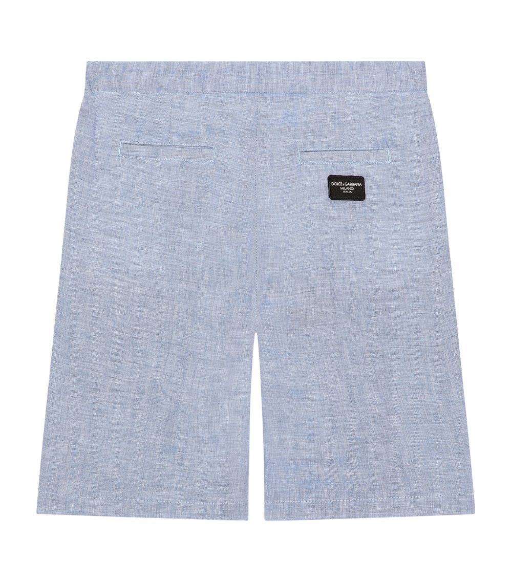 Dolce & Gabbana Dolce & Gabbana Kids Linen Bermuda Shorts (2-6 Years)