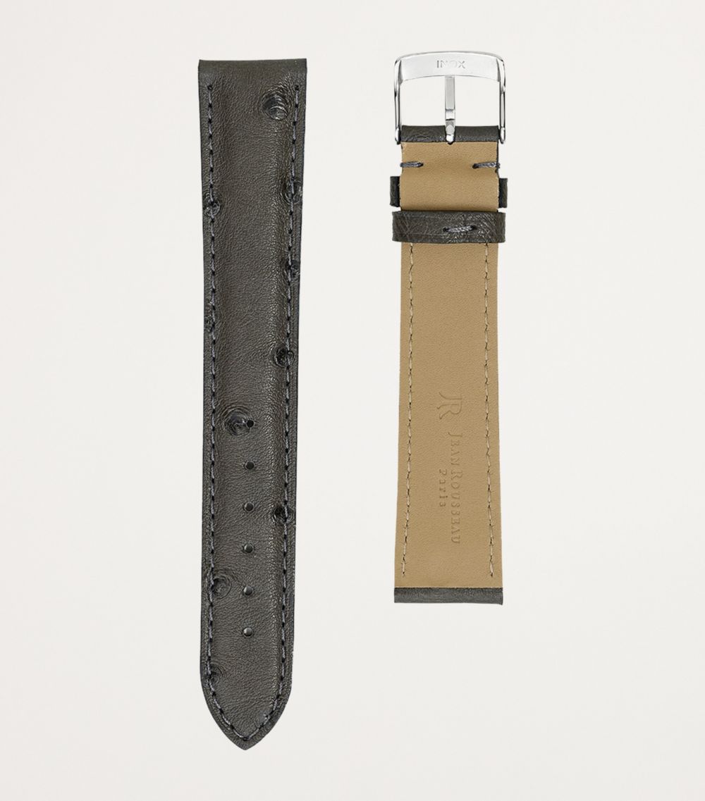 Jean Rousseau Jean Rousseau Classic 3.5 Ostrich Leather Watch Strap (18Mm)