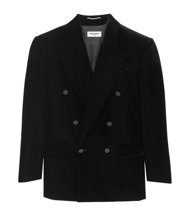 Saint Laurent Saint Laurent Velvet Double-Breasted Blazer