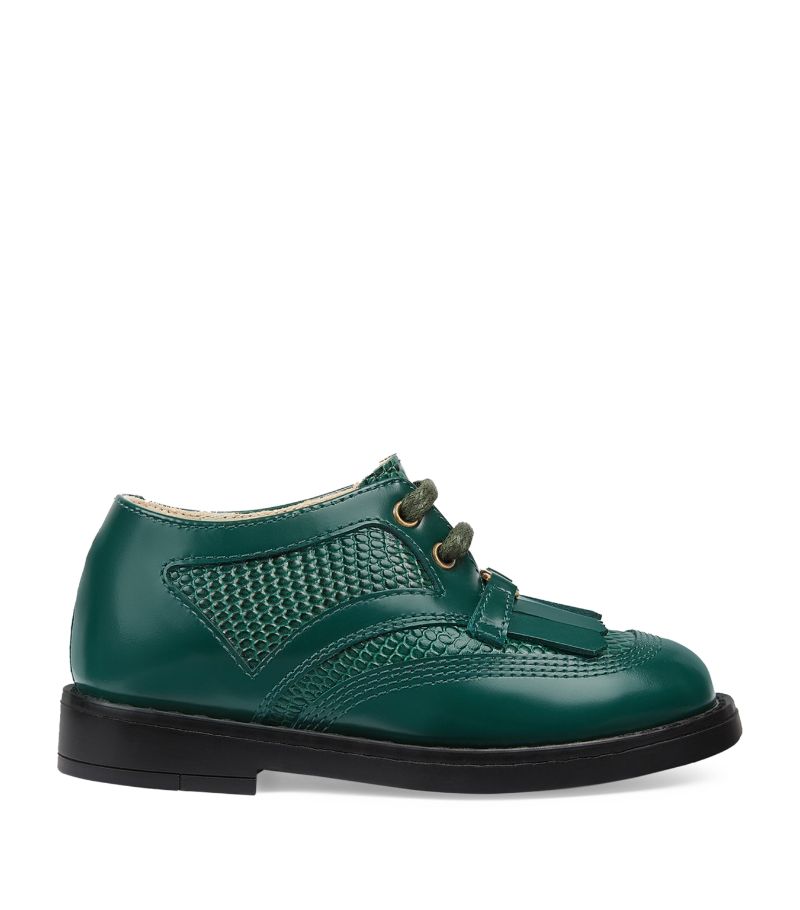 Gucci Gucci Kids Leather Lace-Up Shoes