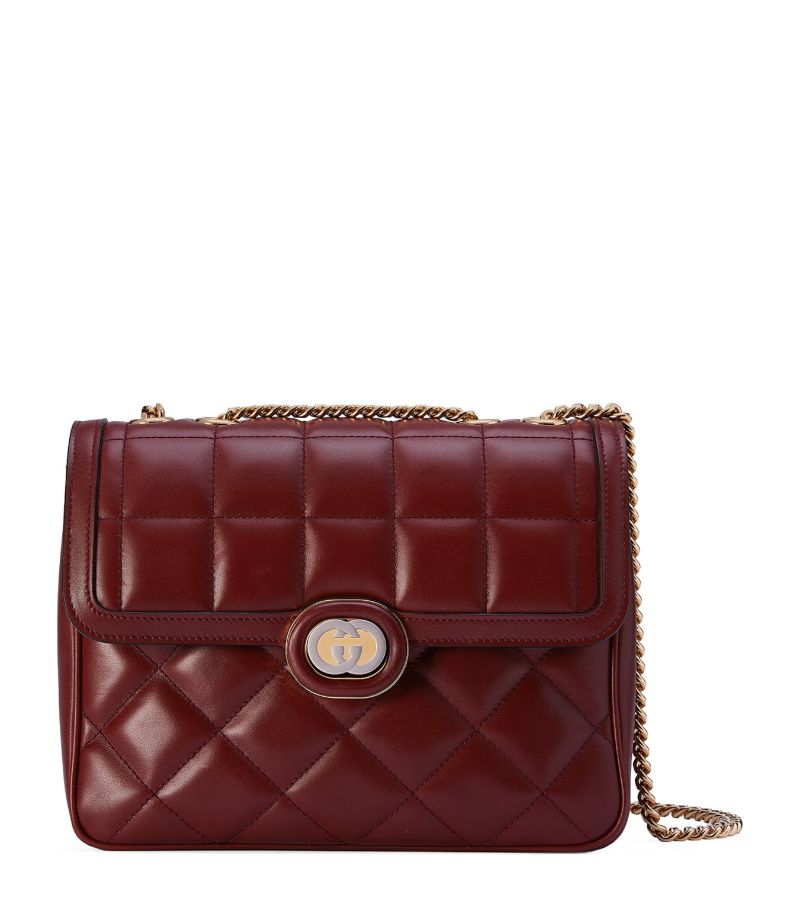 Gucci Gucci Small Leather Deco Shoulder Bag