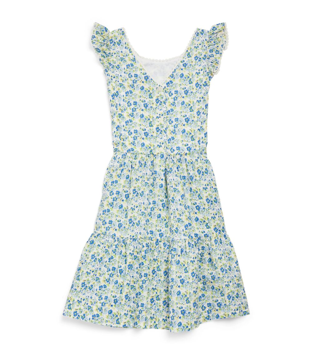 Ralph Lauren Kids Ralph Lauren Kids Cotton Floral V-Neck Dress (8-16 Years)