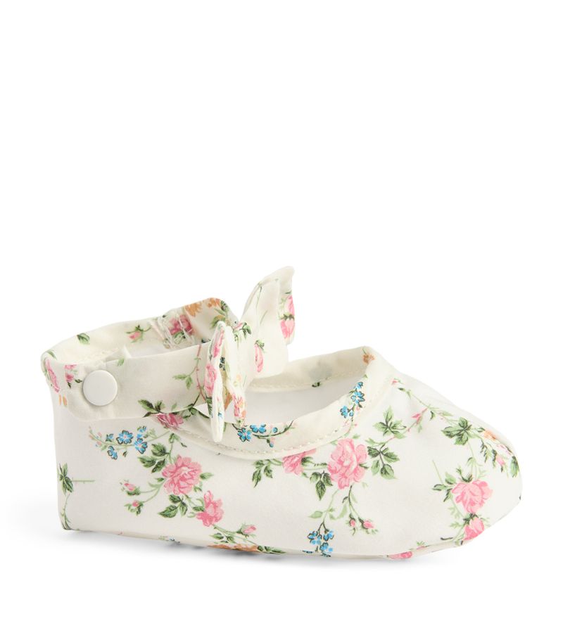 Patachou Patachou Cotton Floral Shoes (9-18 Months)