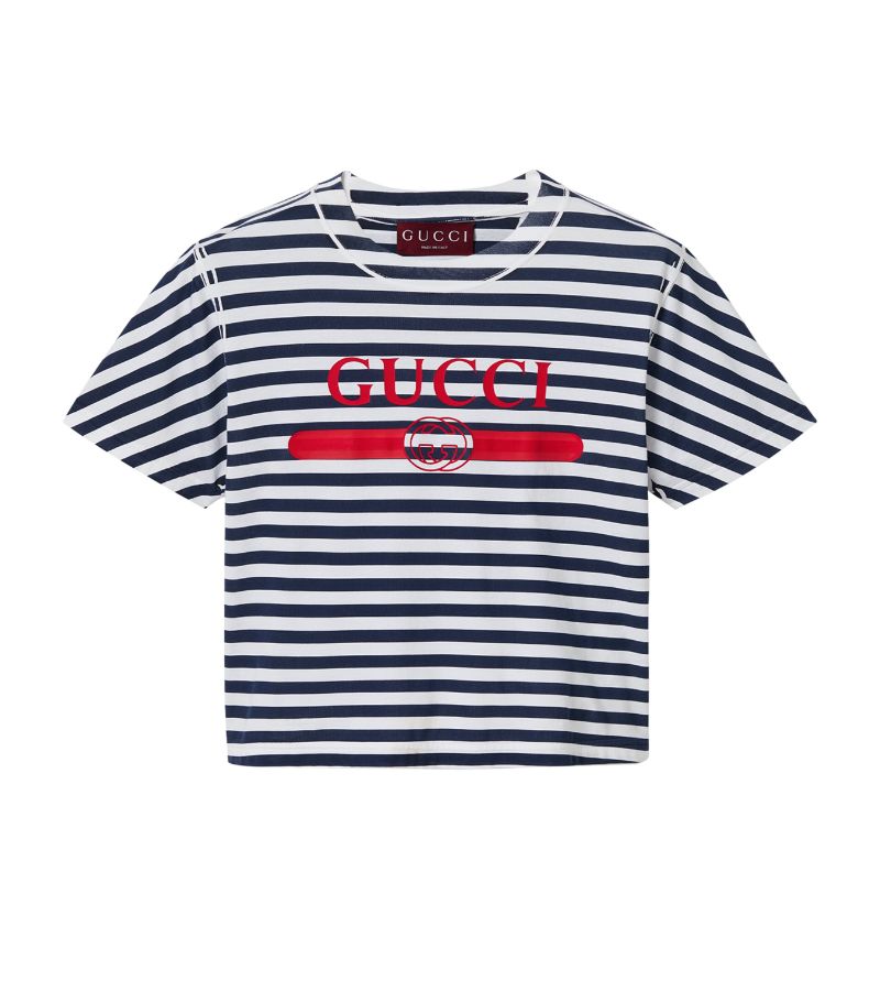 Gucci Gucci Striped Logo T-Shirt