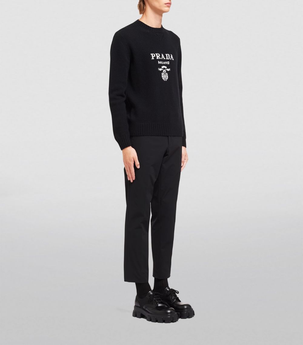 Prada Prada Wool-Cashmere Logo Sweater