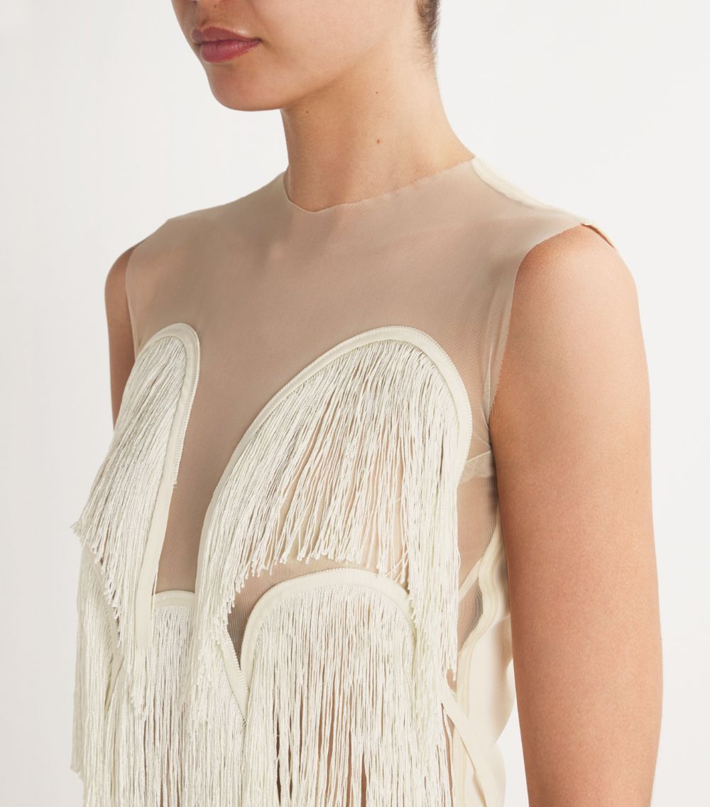 Maticevski Maticevski Cascading Fringe Gown