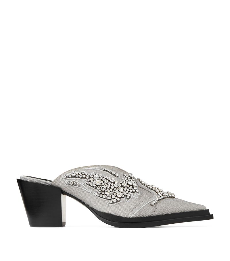 Jimmy Choo Jimmy Choo Cece 60 Crystal-Embroidered Mules